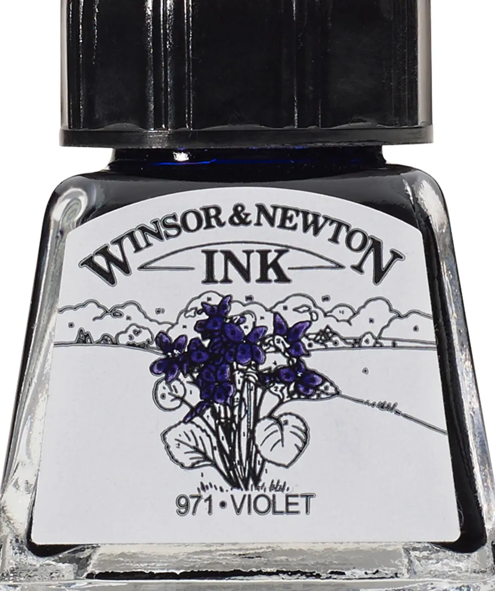 Tusz rysunkowy - Winsor & Newton - Violet, 14 ml