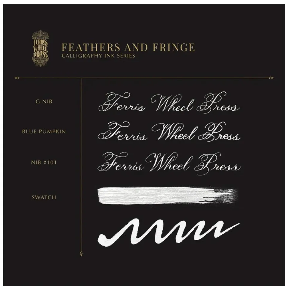 Tusz wodoodporny - Ferris Wheel Press - Feathers and Fringe 28 ml