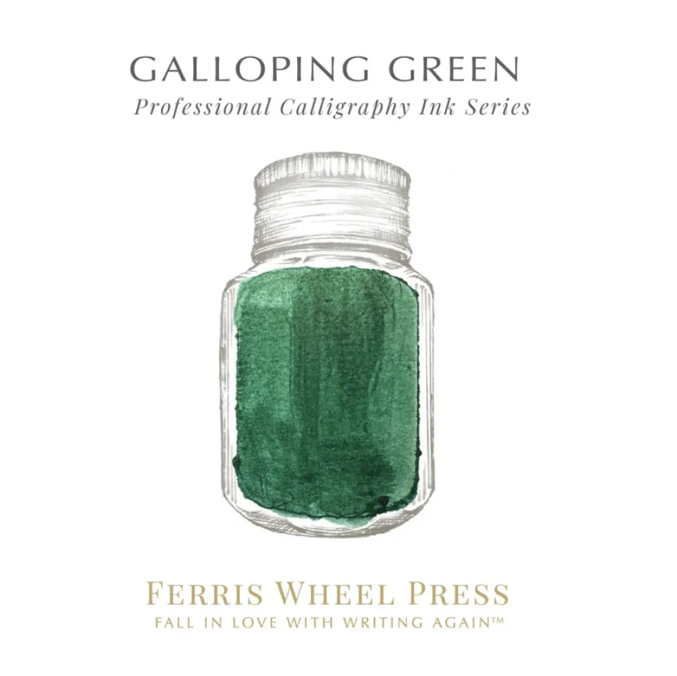 Tusz wodoodporny - Ferris Wheel Press - Galloping Green 28 ml