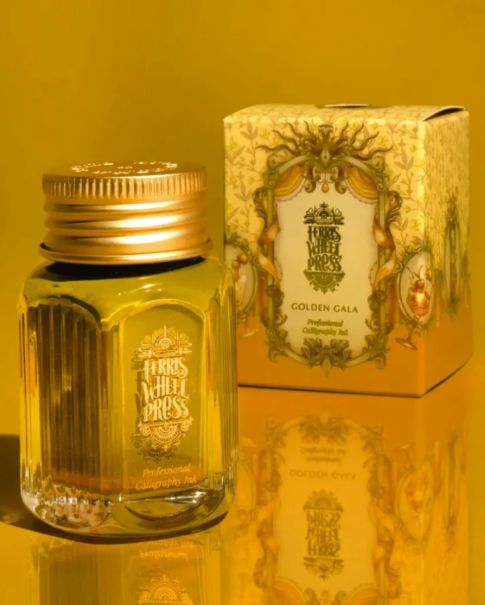 Tusz wodoodporny - Ferris Wheel Press - Golden Gala, 28 ml