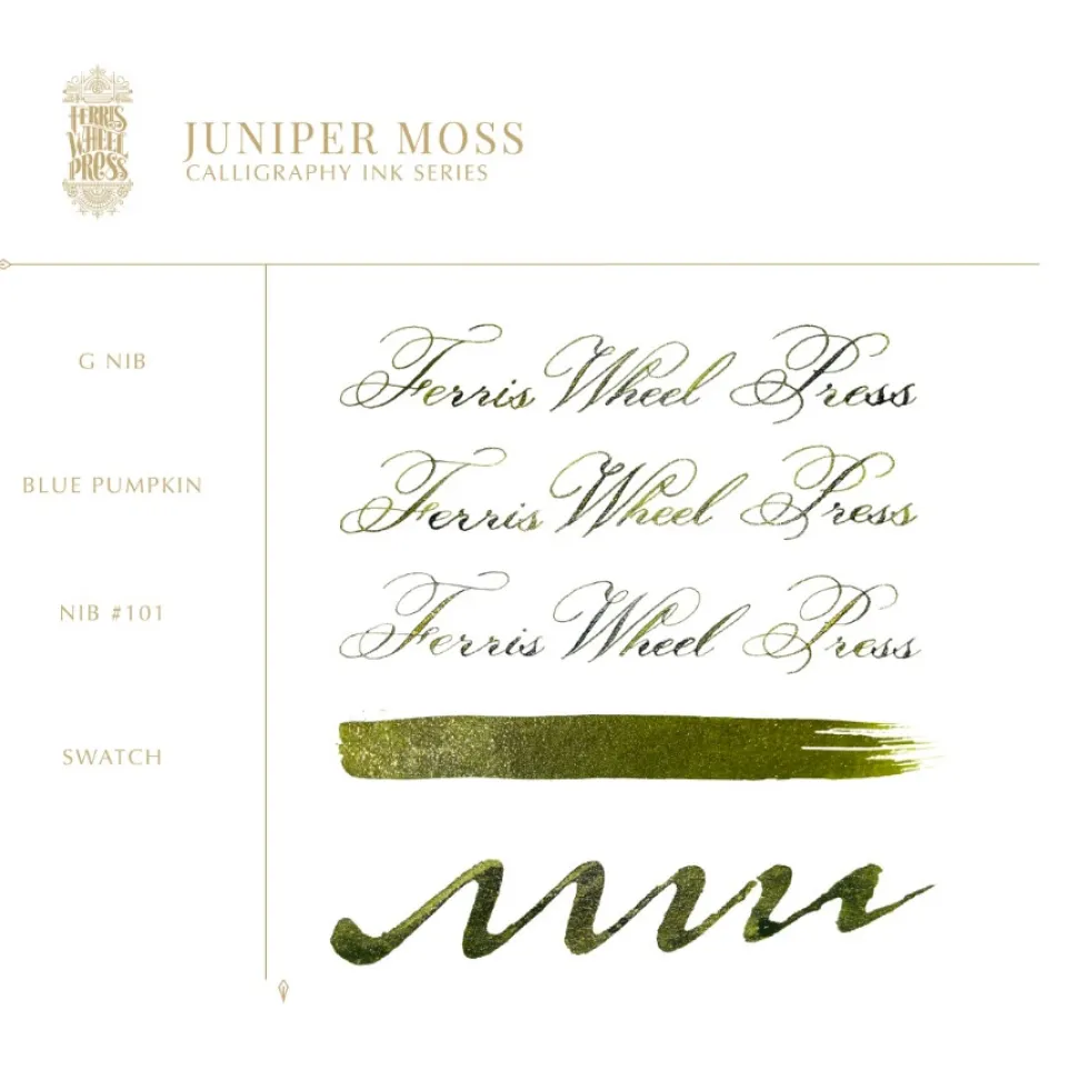 Tusz wodoodporny - Ferris Wheel Press - Juniper Moss, 28 ml