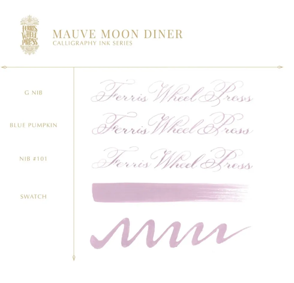Tusz wodoodporny - Ferris Wheel Press - Mauve Moon Diner 28 ml