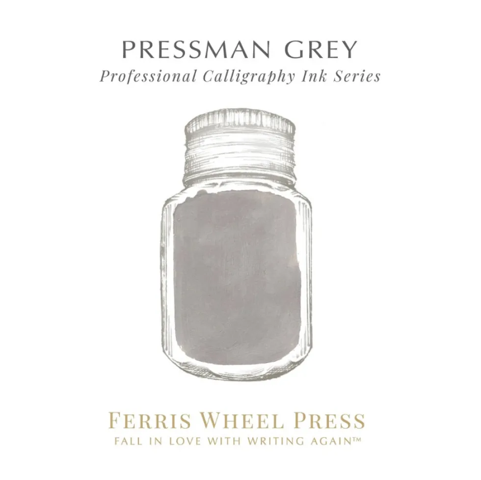 Tusz wodoodporny - Ferris Wheel Press - Pressman Grey, 28 ml