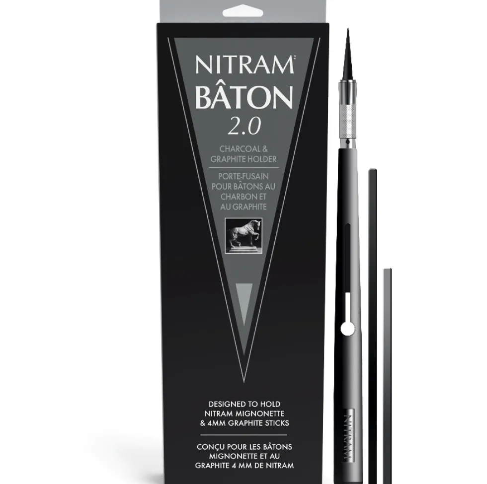 Uchwyt na węgiel lub grafit Baton 2.0 - Nitram - 4 mm