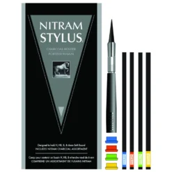 Uchwyt na węgiel Stylus z wkładami - Nitram - 6 mm