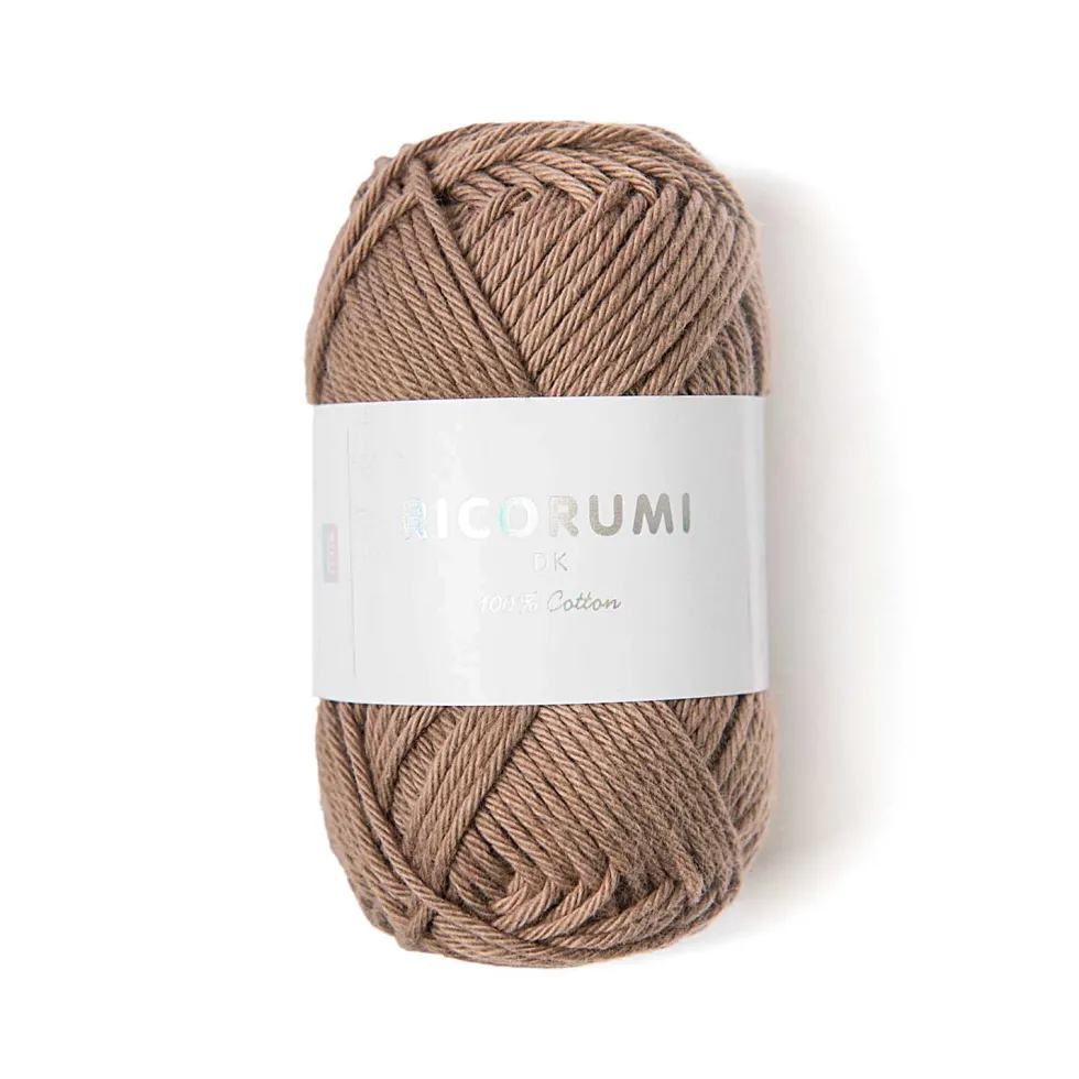 Włóczka bawełniana Ricorumi DK - Rico Design - Light Brown, 25 g