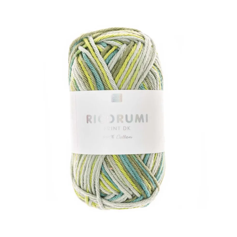 Włóczka bawełniana Ricorumi Print DK - Rico Design - Green, 25 g