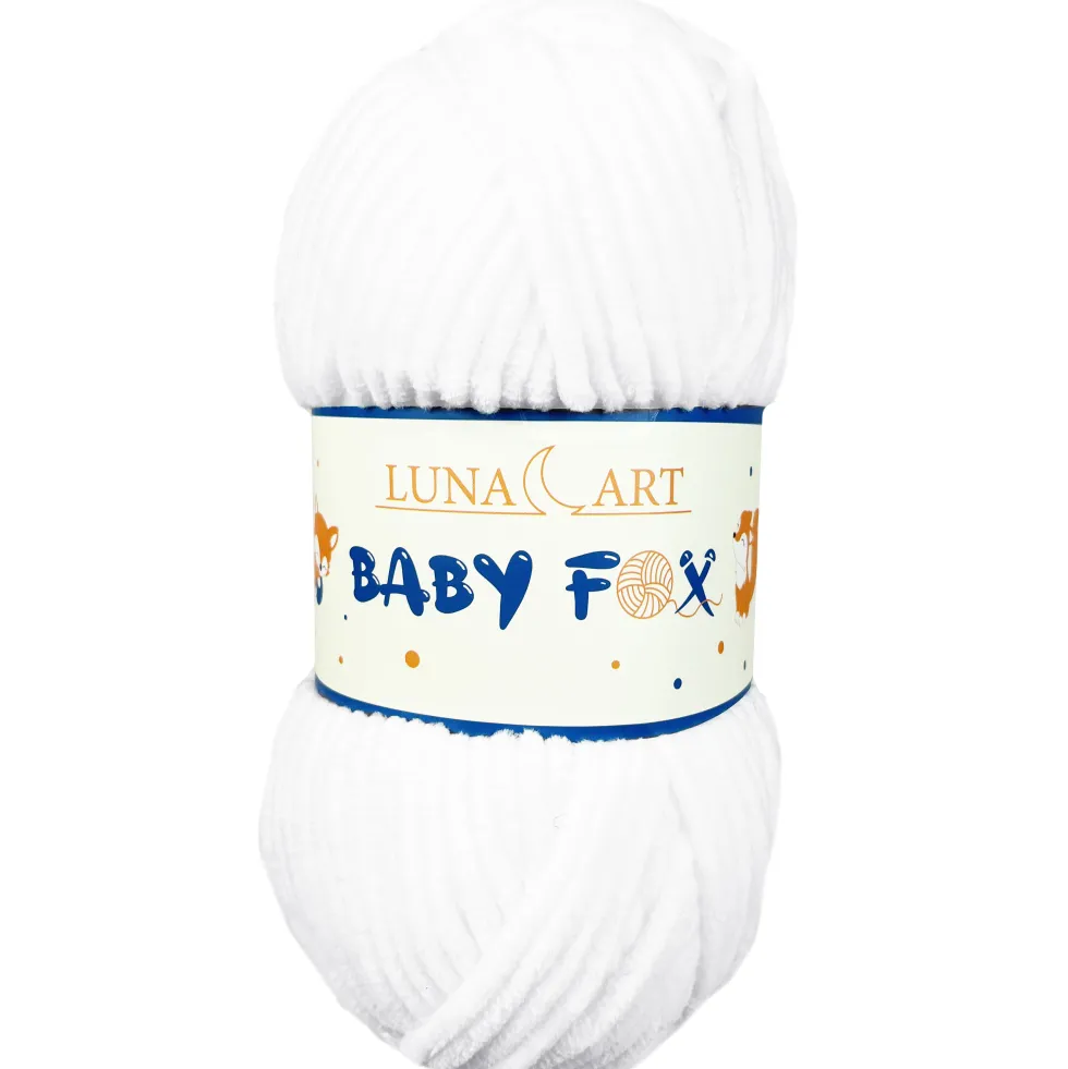 Włóczka poliestrowa Baby Fox - Luna Art - 1, 100 g, 120 m