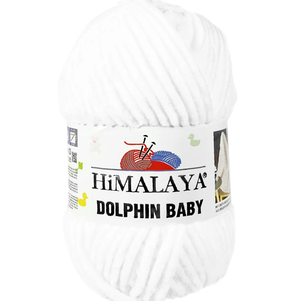 Włóczka poliestrowa Dolphin Baby - Himalaya - 1, 100 g, 120 m