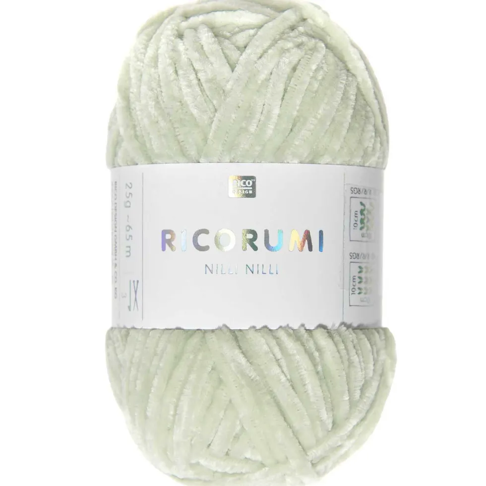 Włóczka szenilowa Ricorumi Nilli Nilli - Rico Design - Mint, 25 g