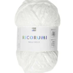 Włóczka szenilowa Ricorumi Nilli Nilli - Rico Design - White, 25 g