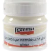 Werniks brokatowy z klejem do decoupage - Pentart - 50 ml