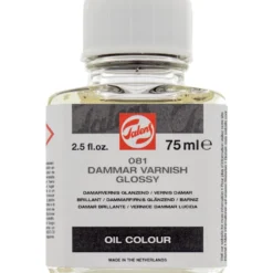 Werniks damarowy do farb olejnych - Talens - błyszczący, 75 ml