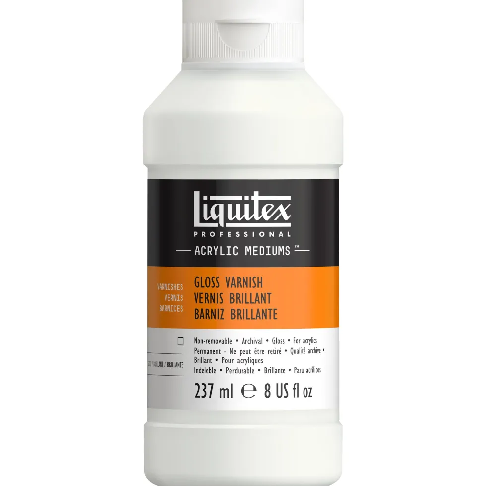 Werniks do farb akrylowych Gloss - Liquitex - połysk, 237 ml