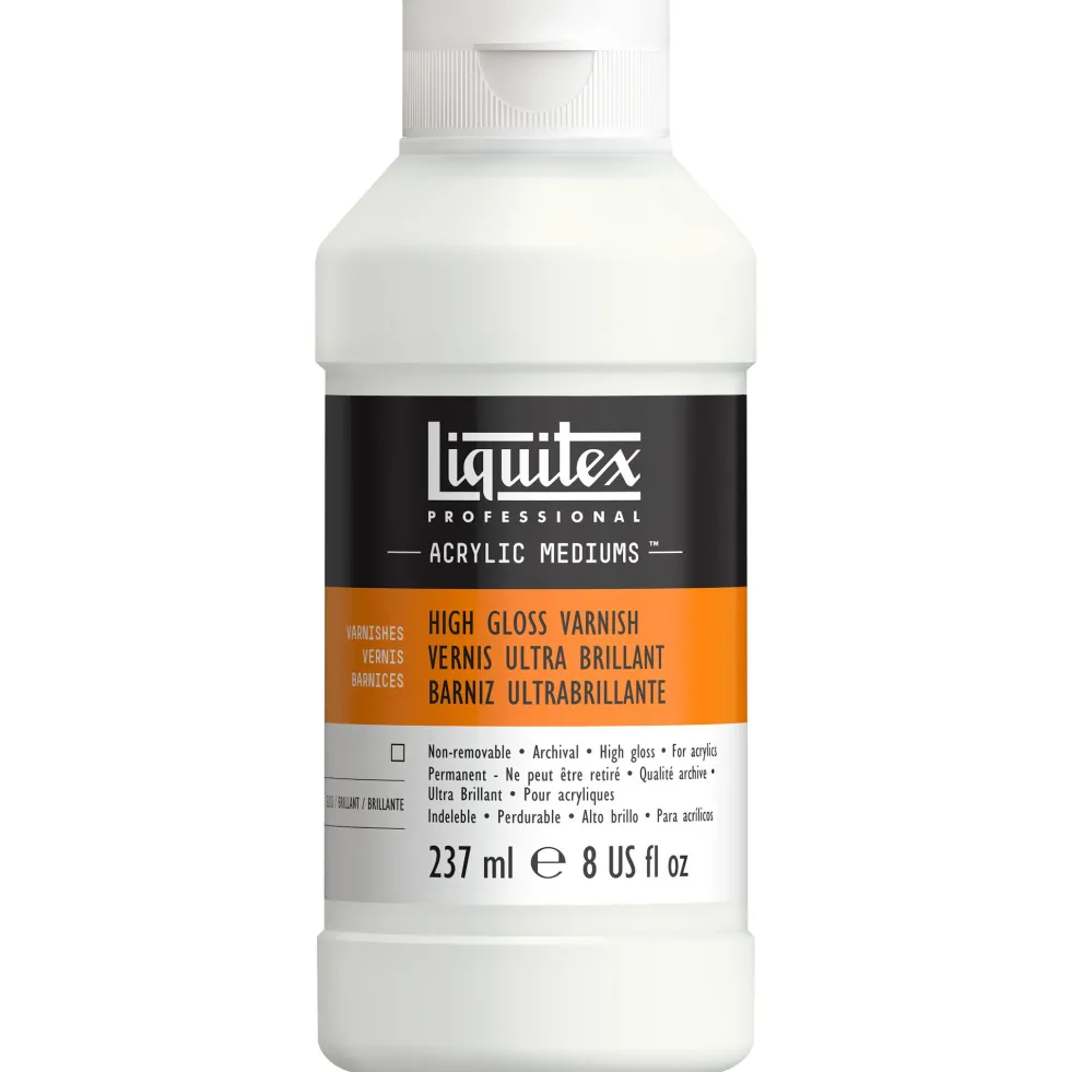 Werniks do farb akrylowych High Gloss - Liquitex - wysoki połysk, 118 ml