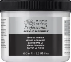 Werniks do farb akrylowych Professional - Winsor & Newton - matowy, 450 ml