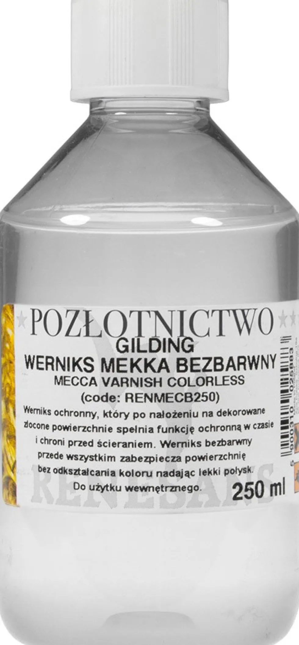 Werniks do pozłotnictwa Mekka - Renesans - bezbarwny, 250 ml