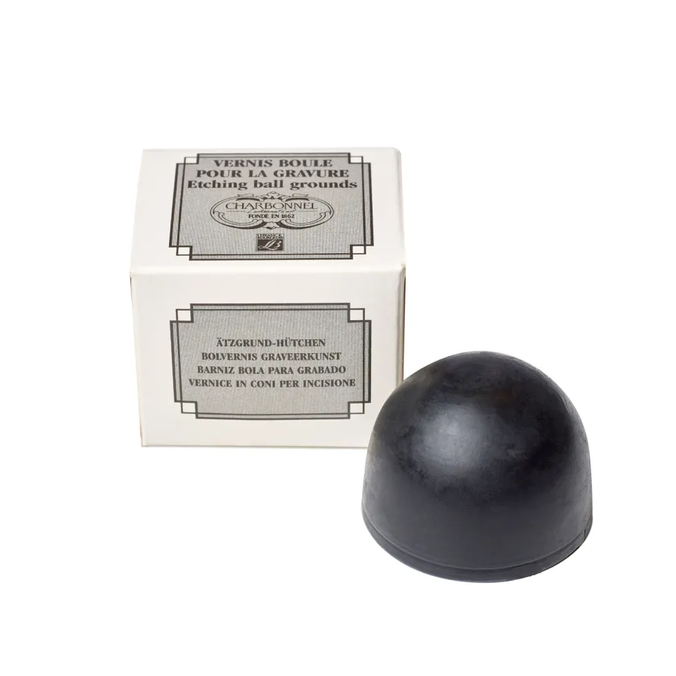 Werniks graficzny w kulce Charbonnel - Lamour Hard Black, 40 g