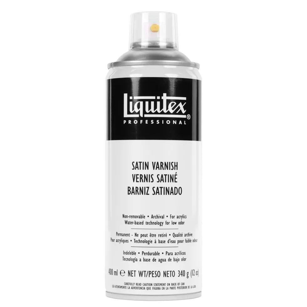 Werniks w sprayu do farb akrylowych Satin - Liquitex - satynowy 400 ml