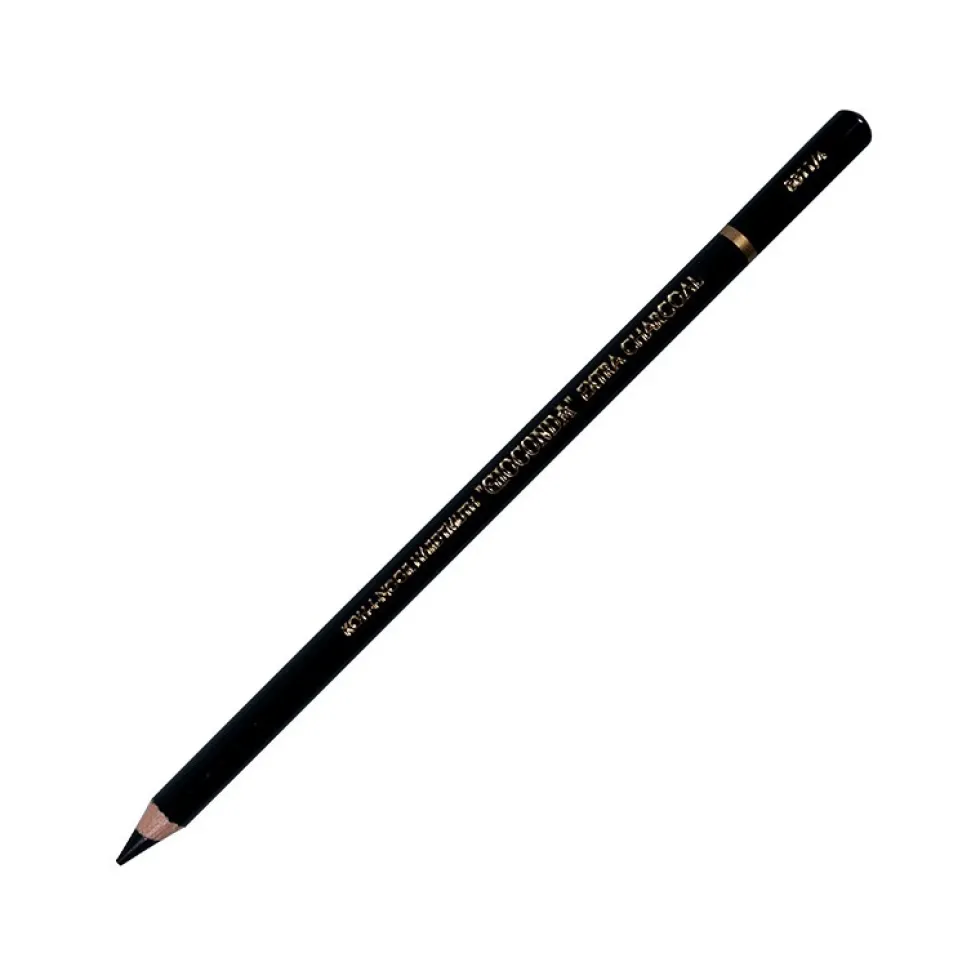 Węgiel Gioconda w drewnie - Koh-I-Noor - 2, Deep Black