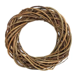 Wianek pleciony, wiklinowy, baza do stroików - naturalny, 30 cm