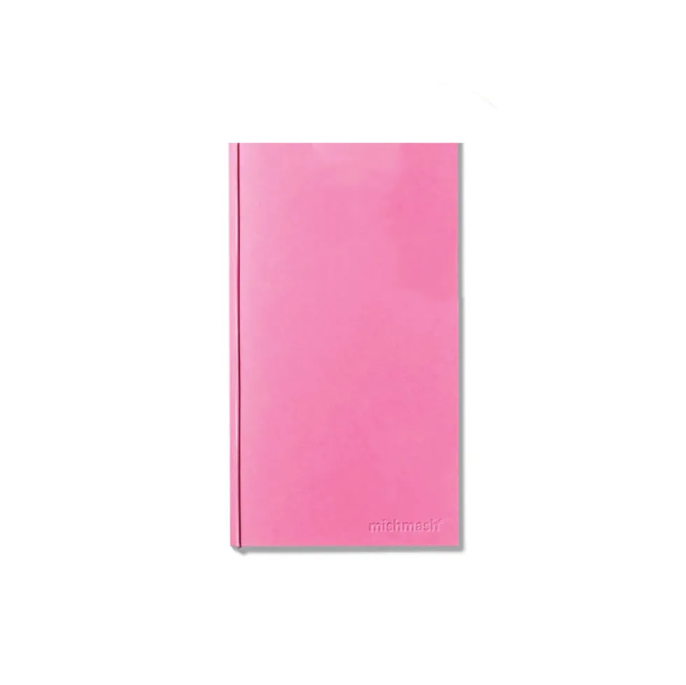 Wkład do notesu Log - mishmash - Watercolour, Pink, 12 x 22 cm, 64 strony