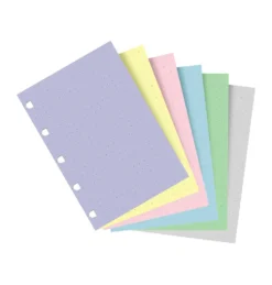 Wkład w kropki do notesu - Filofax - pastel 60 ark.