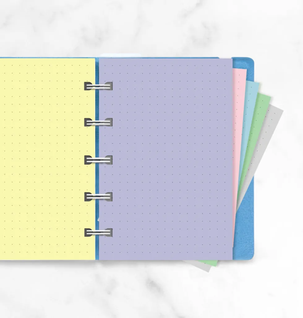 Wkład w kropki do notesu - Filofax - pastel 60 ark.