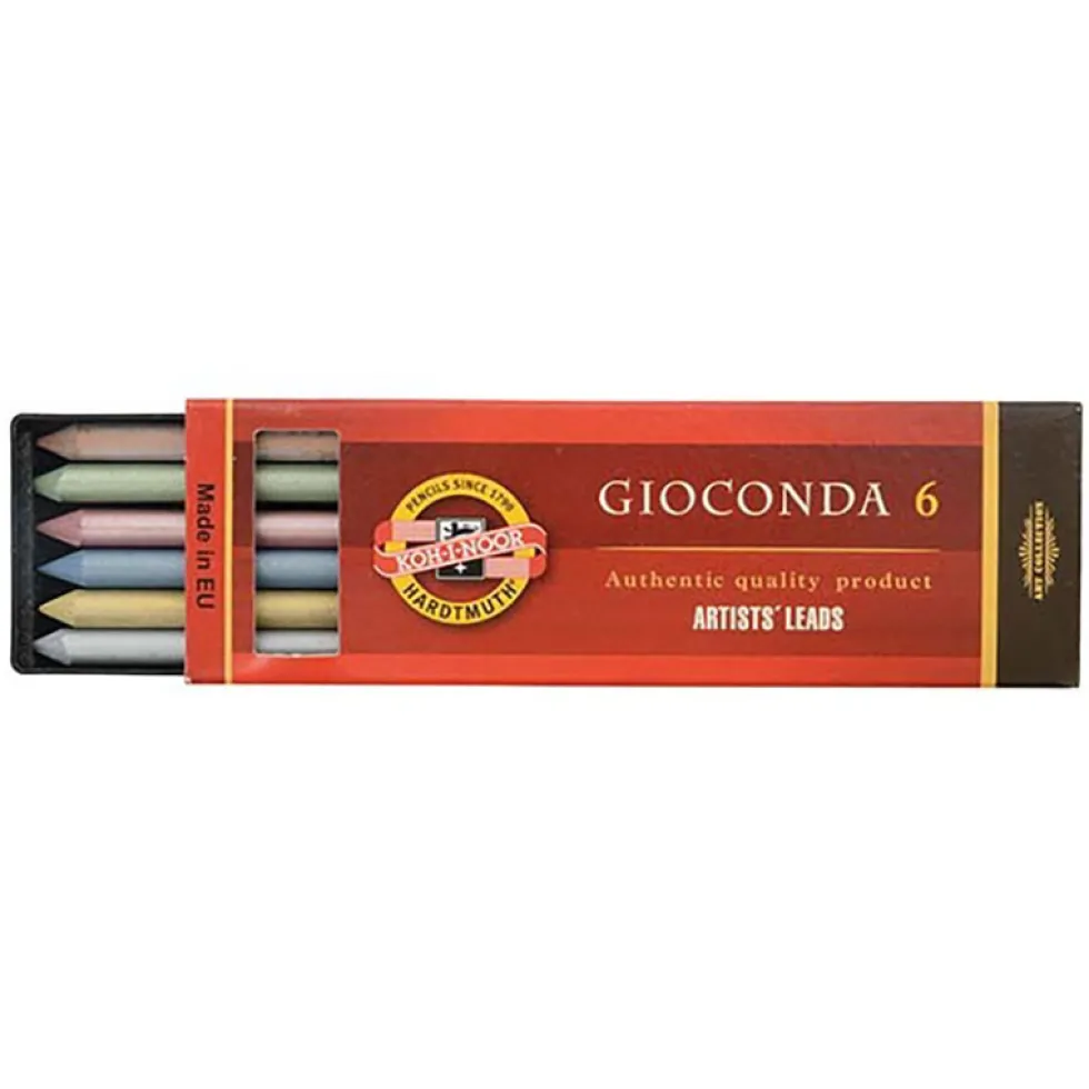 Wkłady Gioconda do ołówków mechanicznych - Koh-I-Noor - metaliczne, 5,6 mm, 6 szt.