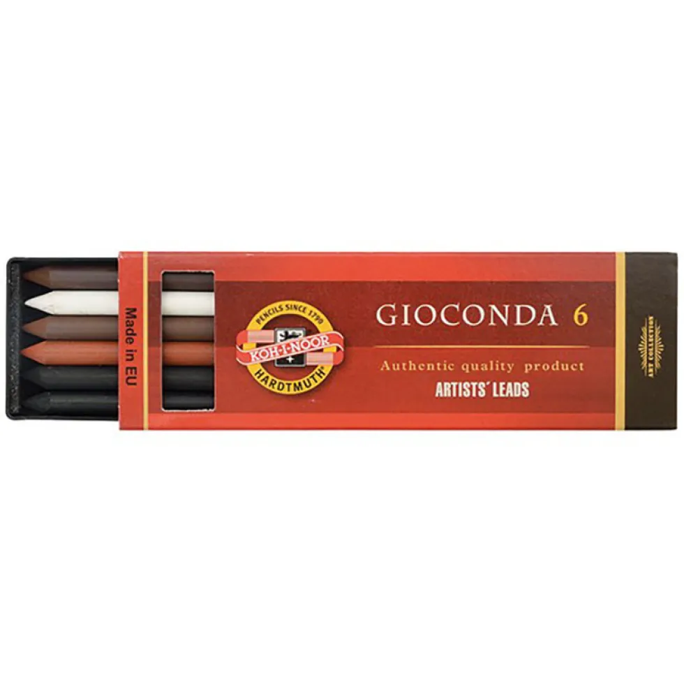 Wkłady Gioconda do ołówków mechanicznych - Koh-I-Noor - 5,6 mm, 6 szt.