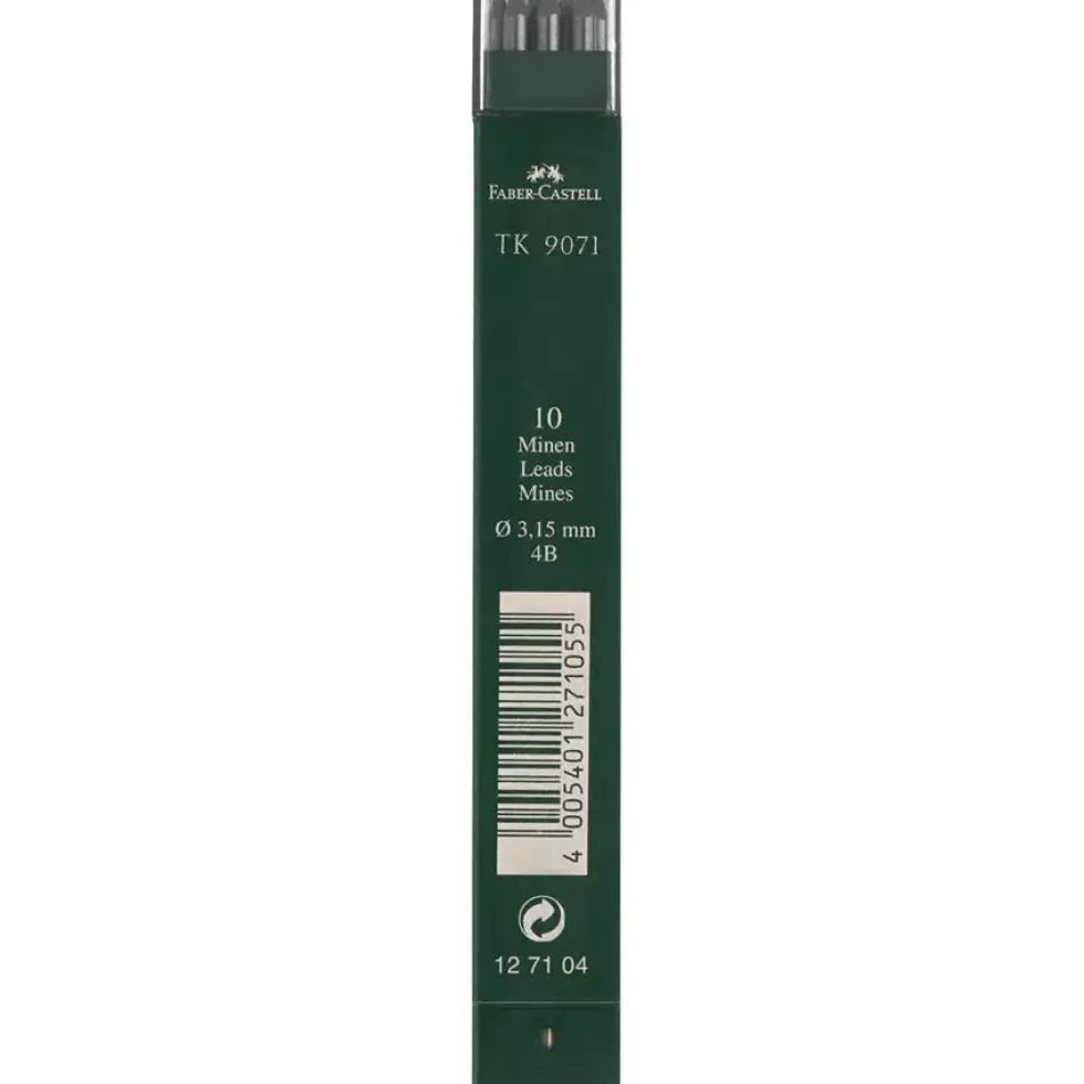 Wkłady grafitowe do ołówka TK 9071 - Faber-Castell - 4B, 10 szt.
