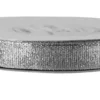 Wstążka brokatowa 12 mm - srebrna, 32 m