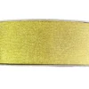 Wstążka brokatowa 38 mm - złota, 32 m