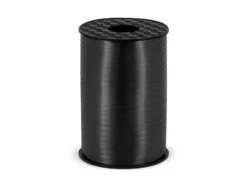 Wstążka plastikowa do balonów - czarna, 5 mm x 225 m