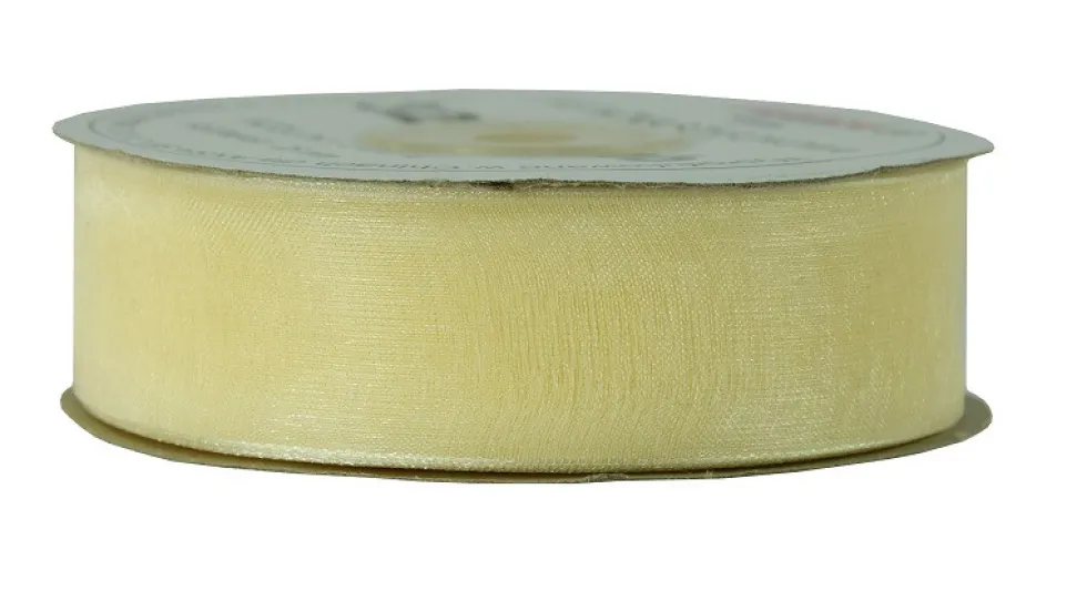 Wstążka szyfonowa 25 mm 32 m - 9004