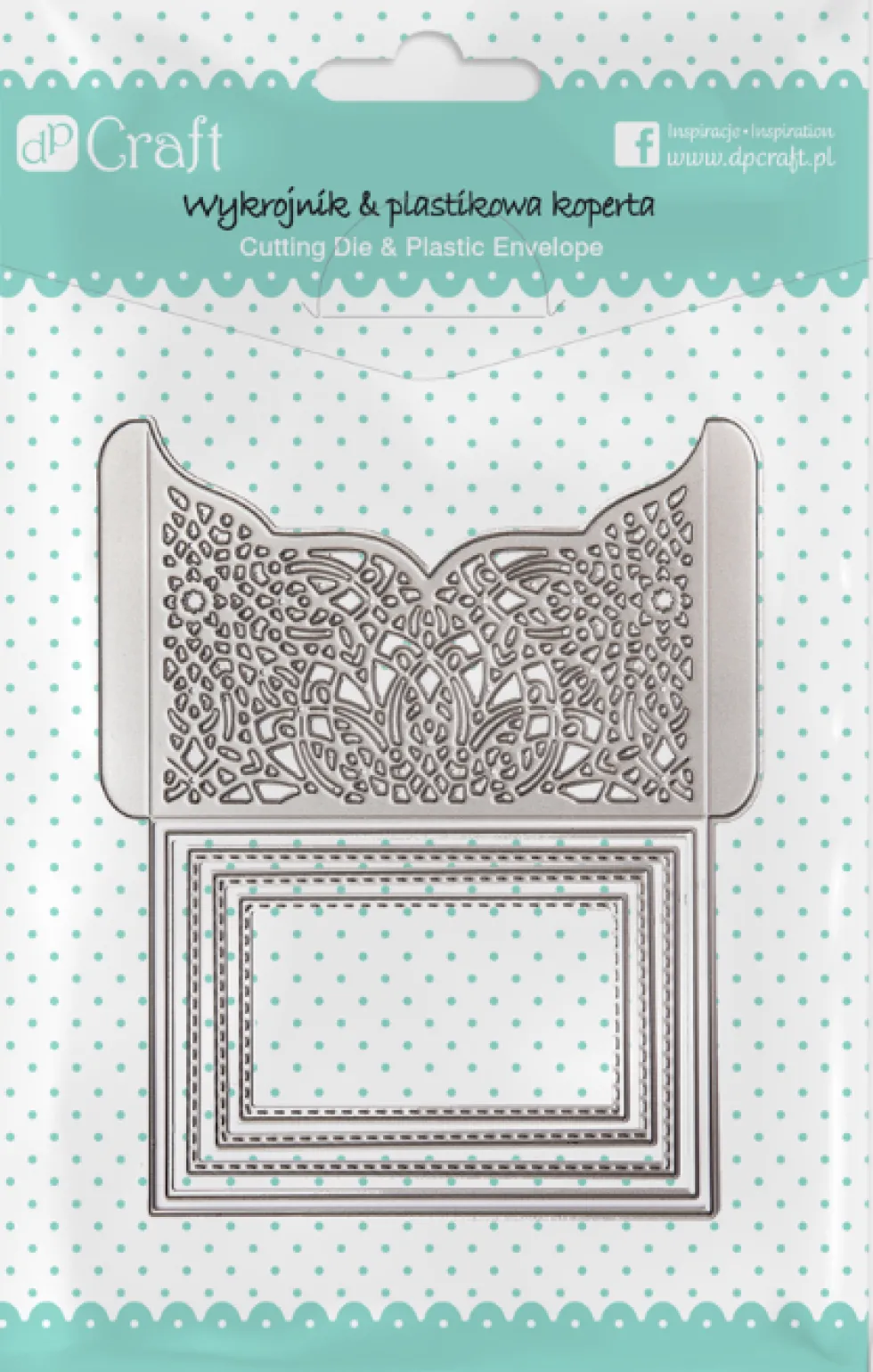 Wykrojnik - DpCraft - Składane zaproszenie, 12,1 x 14,4 cm