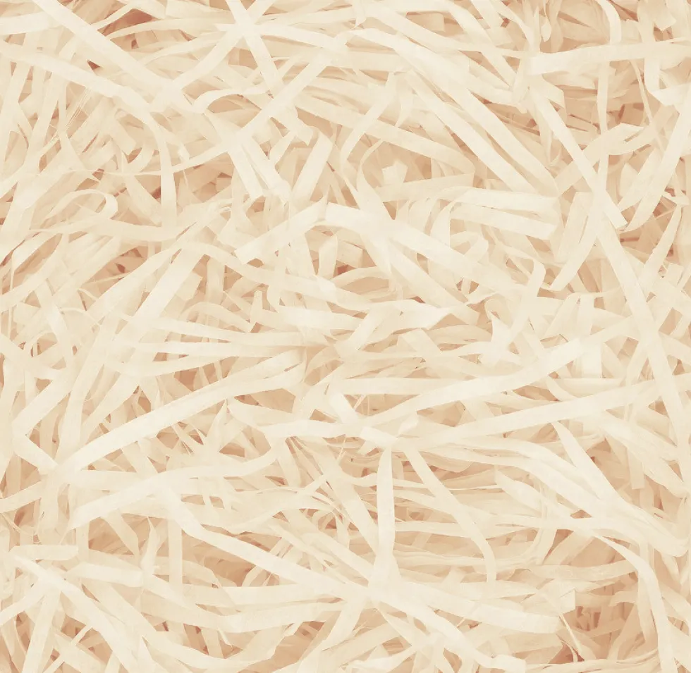 Wypełnienie do prezentów, sianko papierowe - kremowe, 100 g