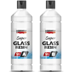 Żywica epoksydowa Super Glass Resin 1:1 - Pentart - krystaliczna, 2 x 125 ml