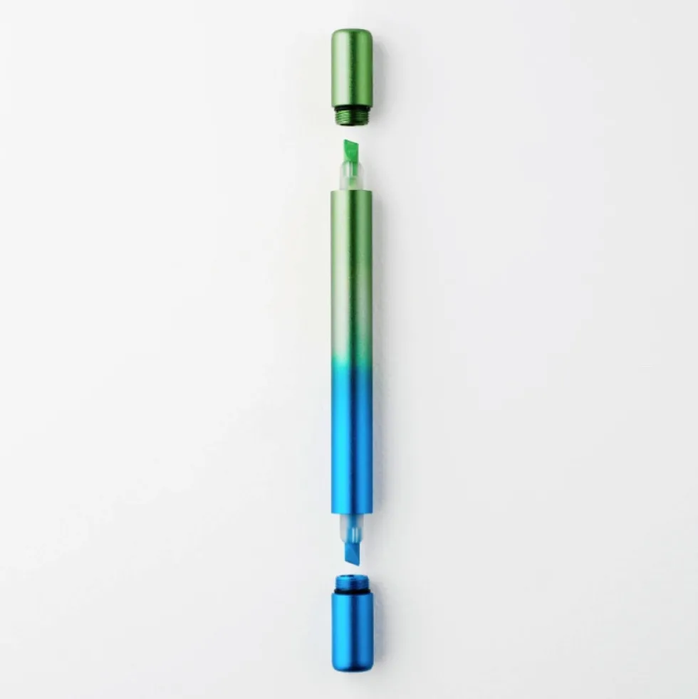 Zakreślacz dwustronny Ori - Tom's Studio - Blue & Green