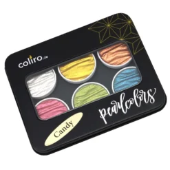 Zestaw akwareli, Candy - Coliro Pearl Colors - 6 kolorów