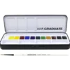 Zestaw akwareli Graduate w półkostkach - Daler Rowney - 12 szt.