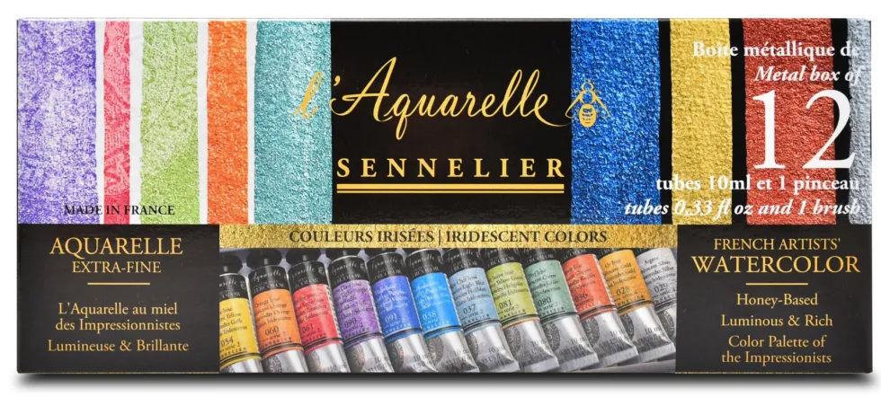 Zestaw akwareli l’Aquarelle Iridescent - Sennelier - 12 x 10 ml