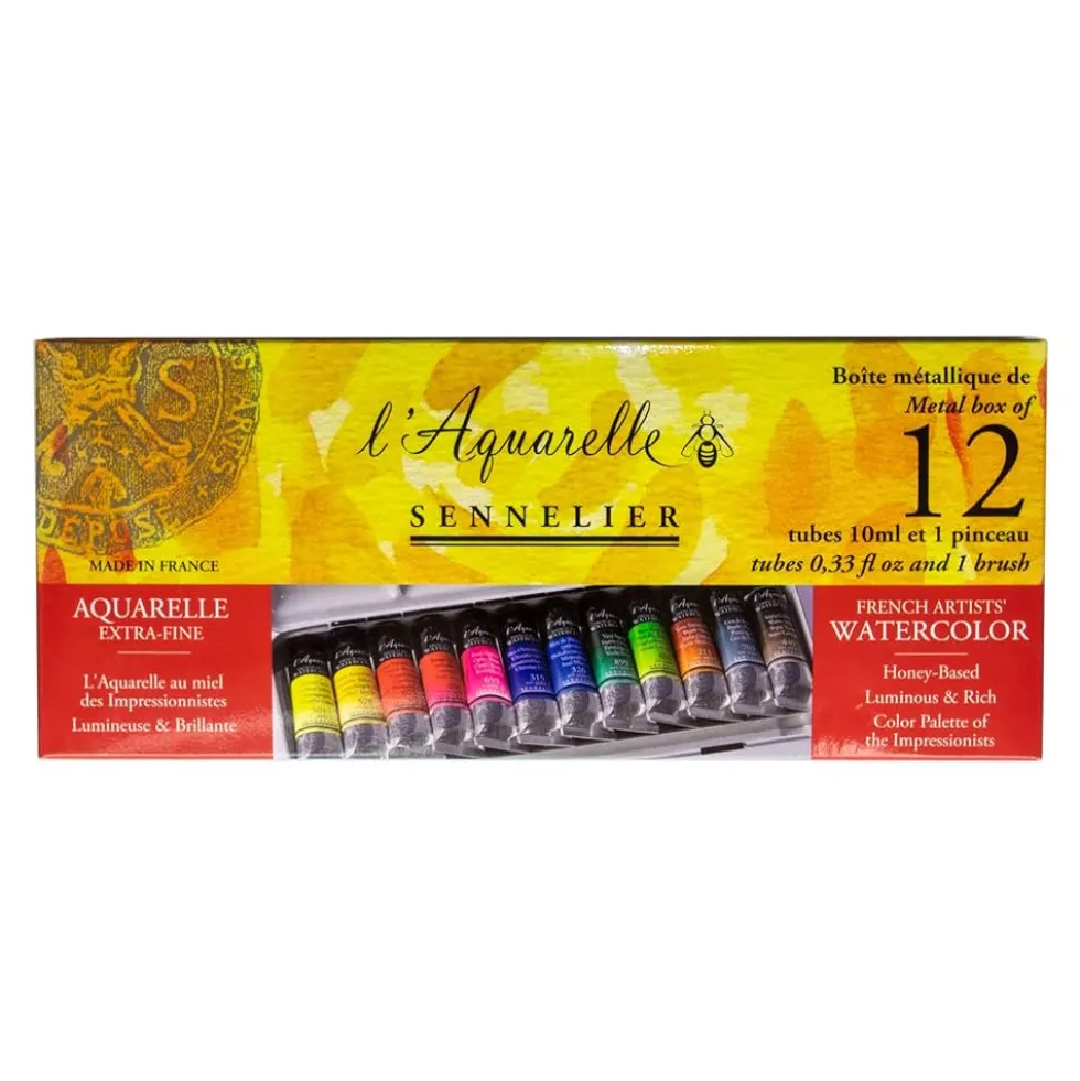 Zestaw akwareli l’Aquarelle - Sennelier - 12 x 10 ml