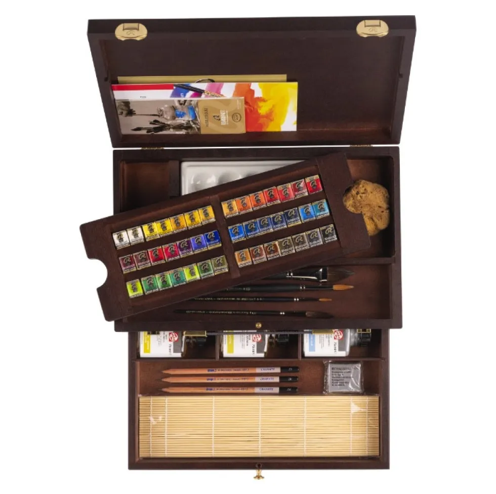 Zestaw akwareli Master w półkostkach - Rembrandt - 42 kolory