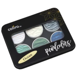 Zestaw akwareli, Ocean - Coliro Pearl Colors - 6 kolorów