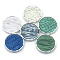 Zestaw akwareli, Ocean - Coliro Pearl Colors - 6 kolorów