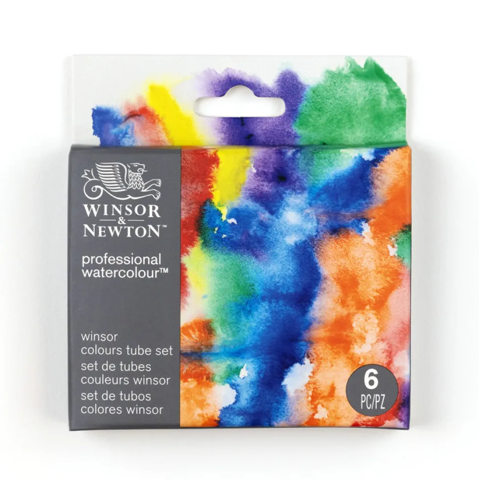 Zestaw akwareli Professional Winsor - Winsor & Newton - 6 x 5 ml