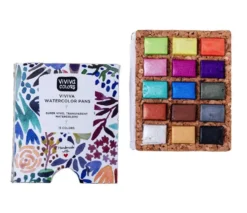 Zestaw akwareli - Viviva Colors - Metallics, 15 kolorów