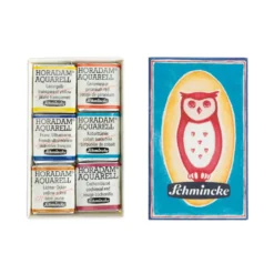 Zestaw akwareli w półkostkach Horadam Aquarell Printed Matchbox - Schmincke - 6 szt.