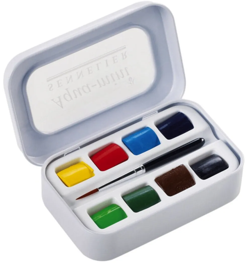 Zestaw akwareli w półkostkach l'Aquarelle Aqua-mini - Sennelier - 8 szt.
